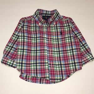 Ralph Lauren 9M Plaid Buttonup Boy